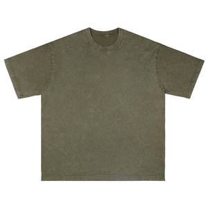 T-<span class=keywords><strong>shirt</strong></span> homme lavé à l'acide lourd <span class=keywords><strong>Vintage</strong></span> 180-300 Gsm coton de haute qualité surdimensionné épaule tombante avec logo personnalisé - Product Image 5
