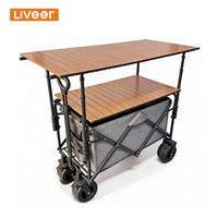 Chariot de voyage pliable personnalisable avec plateau réglable en trois positions ; Option de mise à niveau du plateau extensible de 48 cm disponible