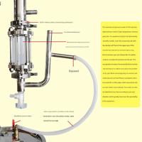 15-98L Peralatan Distilasi Vakum Elektrik Portabel dari Baja Tahan Karat dengan Daya 2.8kW untuk Pembuat & Penyuling Minyak Atsiri