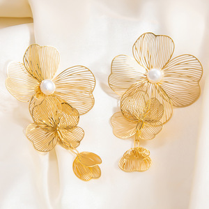 Summly Cổ Điển Bán Buôn Niche Cao Cấp Cảm Giác Ánh Sáng Sang Trọng Tua 18K Mạ Vàng Thép Không Gỉ Bông Tai Đồ Trang Sức Thời Trang - Product Image 6