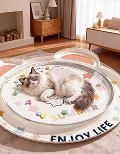 Summer Inflatable PVC Water-Filled Thickened Chew Resistant Large Dog &amp; <strong>Cat</strong> Ice Pad Portable Reusable Cooling <strong>Bed</strong> Mat - Product Image 6
