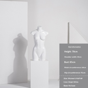 <span class=keywords><strong>Mannequin</strong></span> buste homme/femme blanc/noir sans tête ni bras pour vitrine et comptoir de magasin de vêtements - Product Image 6