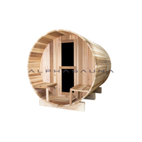 Ruang Sauna Uap Kering Kayu Solid Elektrik Modern Portabel untuk Rumah/Villa