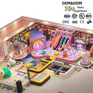 Équipement de terrain de jeux intérieur personnalisé, piscine à balles multi-zones, toboggans, <span class=keywords><strong>trampoline</strong></span>, mur d'escalade, carrousel |   OEM&ODM Commercial Kids FEC - Product Image 1