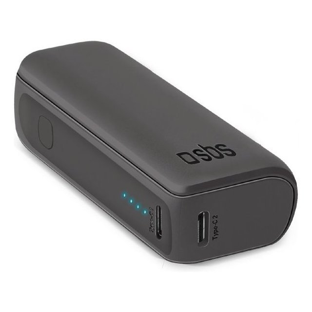 Power bank NANOTUBE Black (5000mAh battery) TTBB5000MINIK