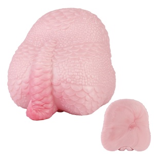 GEEBA Masturbateur masculin réaliste en forme de fesses d'animal, stimulateur de pénis en silicone souple, jouet sexuel anal pour homme, pour l'entraînement du pénis - Product Image 3