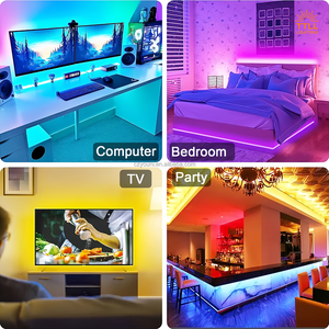 Dải đèn <span class=keywords><strong>LED</strong></span> RGB CCT tùy chỉnh được chứng nhận CB, điều khiển bằng ứng dụng/điều khiển từ xa, nhiệt độ màu 2700K-6000K, CRI 90, chiều dài 50m, hiệu suất 110lm/W - Product Image 6