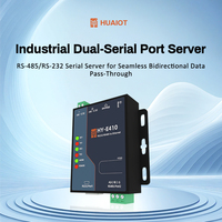 Serveur série double HUAIOT E410, convertisseur RS485 RS232 vers Ethernet, passerelle MQTT IoT Modbus, module de communication série industrielle