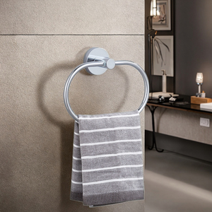 Anneau <span class=keywords><strong>de</strong></span> <span class=keywords><strong>serviette</strong></span> <span class=keywords><strong>de</strong></span> montage mural en acier inoxydable chromé au design Offre Spéciale <span class=keywords><strong>moderne</strong></span> pour salle <span class=keywords><strong>de</strong></span> bain d'hôtel - Product Image 1