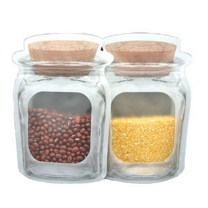 Mỏng phân hủy sinh học trong suốt PE đứng Pouch phẳng dưới nước <span class=keywords><strong>Ziplock</strong></span> <span class=keywords><strong>doypack</strong></span> cho Sushi thức ăn vật nuôi Tính năng in trống đứng - Product Image 1