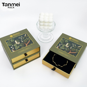 Custom Logo Luxury Jewelry Packaging <b>Box</b> Cardboard Paper Drawer <b>Gift</b> <b>Box</b> for Necklace Ring Bracelet <b>Earring</b> Pendant - Product Image 1