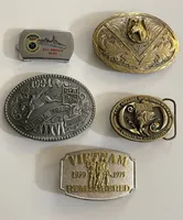 Boucle de ceinture ovale vintage en laiton avec emblème d'aigle pour uniformes de cérémonie officiels