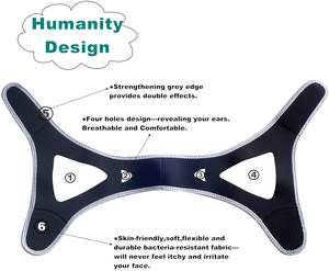 Bandeau anti-ronflement réglable - Sangle triangulaire confortable pour arrêter les ronflements, soulager la respiration buccale, l'apnée du sommeil et favoriser un sommeil paisible - Product Image 4