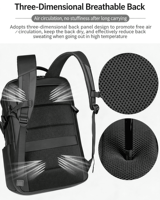 Sac à dos de grande capacité personnalisable en stock, sac à dos décontracté pour ordinateur portable, sac d'école, sac à dos d'affaires pour hommes, sac à dos de sport pour ordinateur