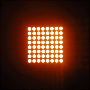 LED 8x8 ドットマトリックス 8*8 格子状LEDマトリックスディスプレイ <span class=keywords><strong>Ca</strong></span> アンバー - Product Image 5