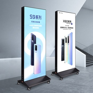 Hộp Đèn Hai Mặt Dọc Màng Mềm Ngoài Trời Thiết Bị Hộp Đèn <span class=keywords><strong>LED</strong></span> Biển Quảng Cáo Di Động - Product Image 3