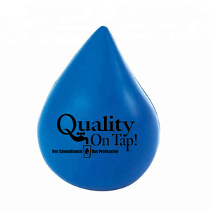 Gran cantidad Pu Stress Ball Water Drop Shape Stress Ball <span class=keywords><strong>con</strong></span> logo Print Custom Logo PU Antistress Water Drop Ball - Product Image 4