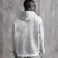 Veste à capuche personnalisée pour hommes avec sweat à capuche Sweat-shirt à manches de chemise avec gaufrage pour hommes Sweatshirts avec logo et étiquette