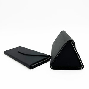 Bán buôn có thể gập lại bán cứng PU Da kính trường hợp đen từ đóng cửa hình chữ nhật kính hộp biểu tượng tùy chỉnh Kính mát chủ - Product Image 6