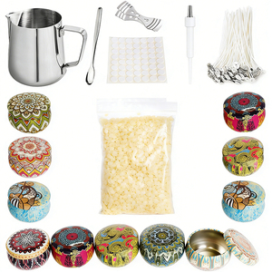 Recipientes de lujo para velas con tapas y cajas de embalaje para la distribución y exhibición de velas aromáticas de soja premium para decoración del hogar. - Product Image 1