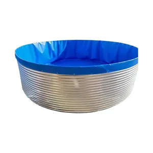Wellpappe-Zincalume-Wasserbehälter mit PVC-Platte für Landwirtschaft zylindrischer runder Lagerbehälter