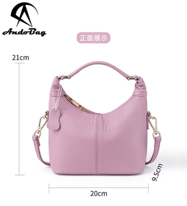 กระเป๋าหนังวัวแท้ AndoBag สำหรับผู้หญิง สาวๆ แฟชั่นใหม่ กระเป๋าสะพายไหล่สุดหรู กระเป๋าถือลำลองสำหรับผู้หญิง รุ่น 6099 - Product Image 2