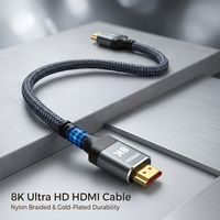Cable HDMI Certificado 8k HDMI 2.1, 48gbps, 1m 1.5m 2m 3m 5m, Cable HDMI 2.1v para TV y PC