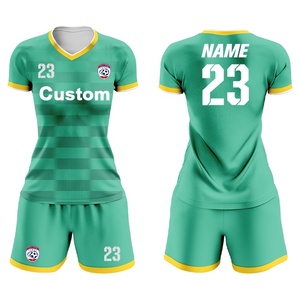 Kaos Sepak Bola Wanita Sublimasi, Cetak Camisetas De Futbol, Custom, Cepat Kering, Seragam Sepak Bola Wanita, Jersey Sepak Bola Wanita 8332 - Product Image 3