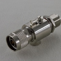 0-6GHZ Tube à décharge de gaz parafoudre parafoudre avec N mâle à N femelle cloison rf connecteur coaxial