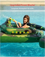 Piscine gonflable personnalisée en forme de char d'assaut avec pistolet à eau, jouets aquatiques pour adultes et enfants, fête au bord du lac ou de la plage