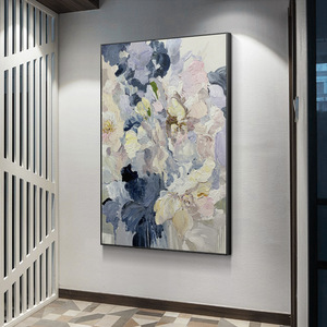 Bouquet de <span class=keywords><strong>fleurs</strong></span> murales texturées, <span class=keywords><strong>peinture</strong></span> murale artisanale, grande œuvre d'art murale, <span class=keywords><strong>peinture</strong></span> à l'huile pour salon - Product Image 3