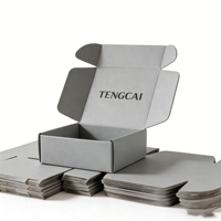 Boîte d'emballage d'expédition recyclable avec logo personnalisé, doublure en éponge, gaufrage pour bijoux de marque, emballage cadeau mystère, pelliculage mat