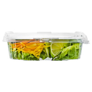 Vente en gros Emballage alimentaire 24oz à clapet Plateau rectangulaire jetable haute durabilité pour la salade et les sandwichs en ligne - Product Image 3