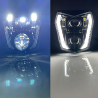 Plaque de phare à LED pour EXC SX XCW 250 300 450 Supermoto Motocross Mèche de phare Accessoires d'éclairage optimaux pour motos