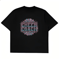 Strass thermocollants personnalisés pour vêtements et t-shirts, motif pompon de cheerleading, à presser à chaud