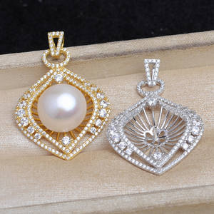 Accesorios DIY, Base Hueca de Lujo para Colgante, Plata S925, Producto Semiterminado JG5931 para Joyería de Perlas - Product Image 5