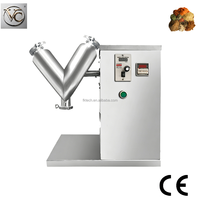 FKJX 20L Mélangeur de type V de qualité alimentaire avec conception anti-poussière pour le mélange de poudres d'assaisonnement dans la ligne de transformation alimentaire