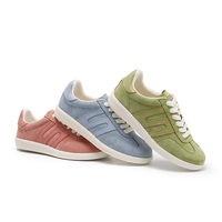 Chaussures de loisirs tendance rétro à lacets rayées pour toutes les saisons