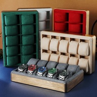 Boîte de rangement et de présentation rectangulaire multi-positions et multi-niveaux pour montres et bijoux, 30 emplacements, avec emballage cadeau