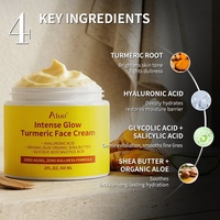 Crème Visage Coréenne au Curcuma en Gros, Éclaircissante, à l'Acide Hyaluronique, Lisse les Rides, Hydratante, pour les Taches Brunes