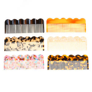 Vendita calda di grandi dimensioni colorato stampa leopardo pettini per capelli in acetato nuovo stile accessori per donne o ragazze - Product Image 3