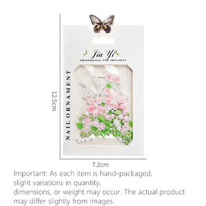 Qian <span class=keywords><strong>Ya</strong></span> 2025ใหม่เรซิ่นกุหลาบและคาเมลเลียเล็บชาร์ม-มุกผสมมาร์บลิงขนาดสำหรับงานแต่งงาน/เจ้าสาวเล็บ (ขายส่ง) - Product Image 6