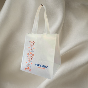 Bolsa de Mano Reutilizable de Tela Spunbond Personalizada Premium, Material Duradero de 75 GSM, Asa Termosellada, Diseño de Logotipo/Gráfico Personalizado, Supermercado - Product Image 4