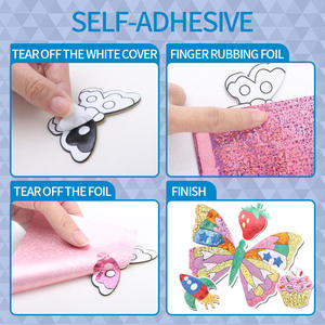 Kit de Arte de aprendizaje temprano con pegatinas mágicas hecho a mano Diy actividades artesanales de interior juguetes educativos para hacer joyas para niños - Product Image 2