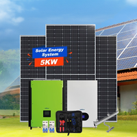 5kW Netzunabhängiges Solarenergiespeichersystem mit Monokristallinen Panelen und Hybrid-Speicherbatterie