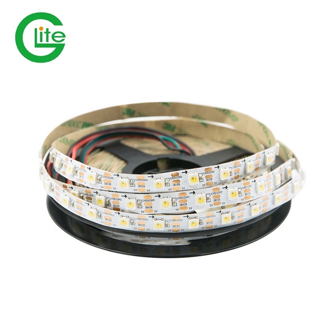 Glite SK6812 WWA 60LEDs/m DC5V IP20 Addressable LED Strip with Ce Rohs Certificate for Office Use 5m Length
