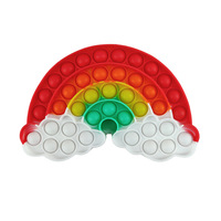 Bestseller Mouse-Blasting Pioneer Jouet en gel de silicone éducatif pour enfants, anti-stress, à presser et à jouer, à thème fruits et légumes, avec motif de dessin animé