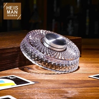 Bicchiere Girevole Antistress Heisman, Design Vintage di Lusso Leggero e di Tendenza, Bicchiere da Whisky con Base in Cristallo