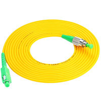 ALLSTRONG FO-FOC-SF-A Kabel Patch Fiber Male-Male SC/APC-FC/APC SM Single Mode Simplex FTTH 3.0mm Konektor Kotak Terminal