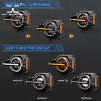 Pièces de rechange tout-terrain 4x4 de haute qualité LED Drl noir antibrouillard ABS antibrouillard pour Bronco raptor 2021-2023